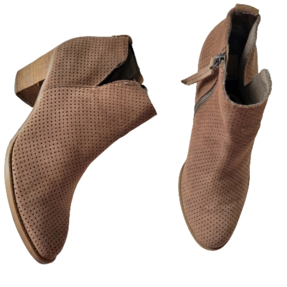 Dolce Vita Janie Perforated Suede Booties